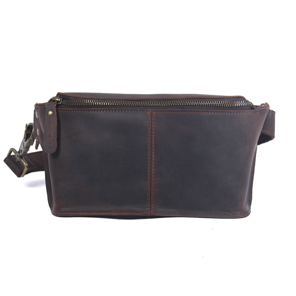 Simple Leather Pack Waist Bag