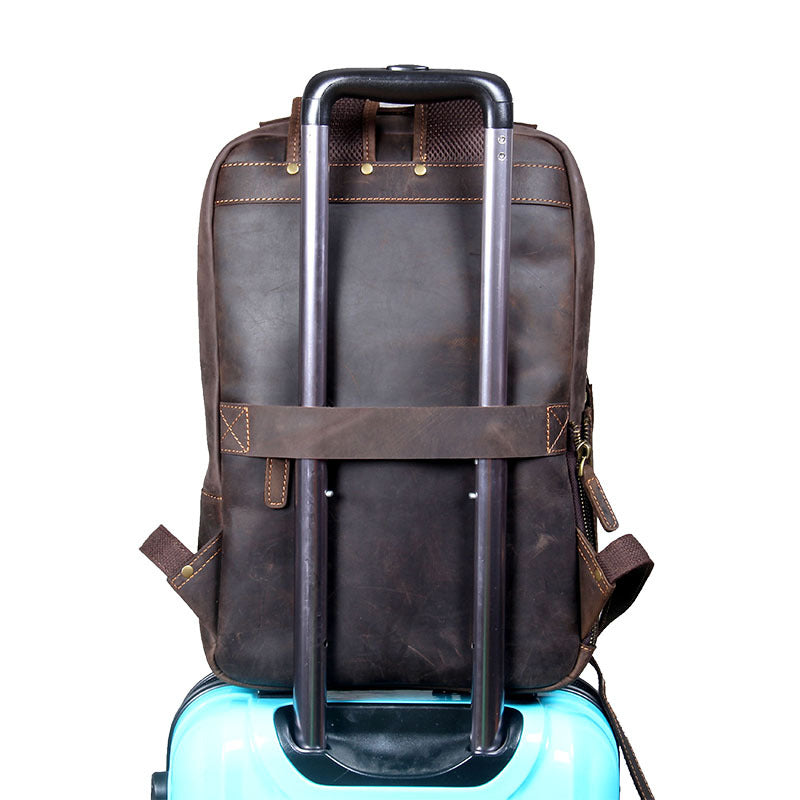 Daily Usage Leather Backpack