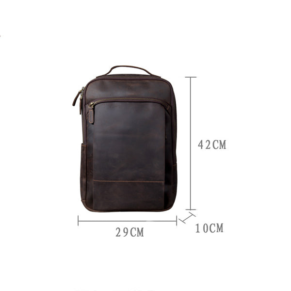 Daily Usage Leather Backpack