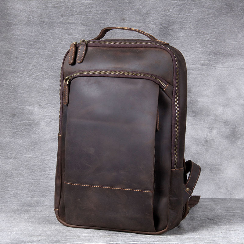 Daily Usage Leather Backpack