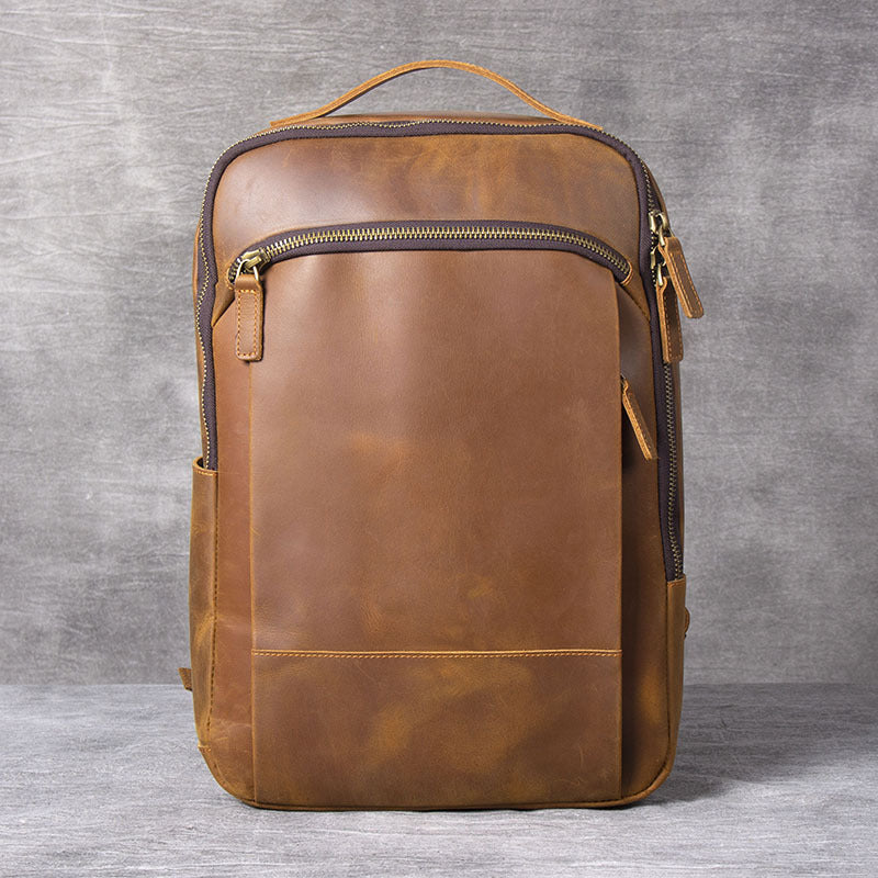 Daily Usage Leather Backpack