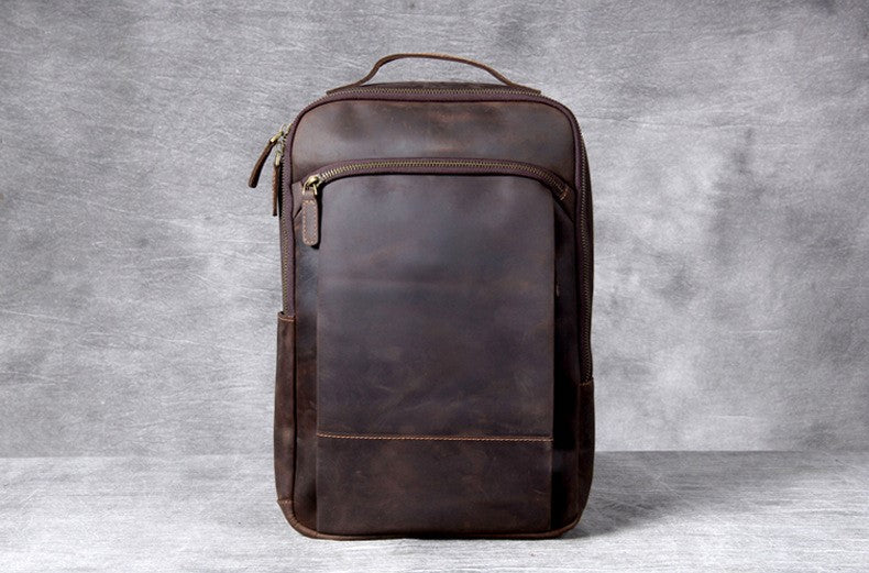 Daily Usage Leather Backpack