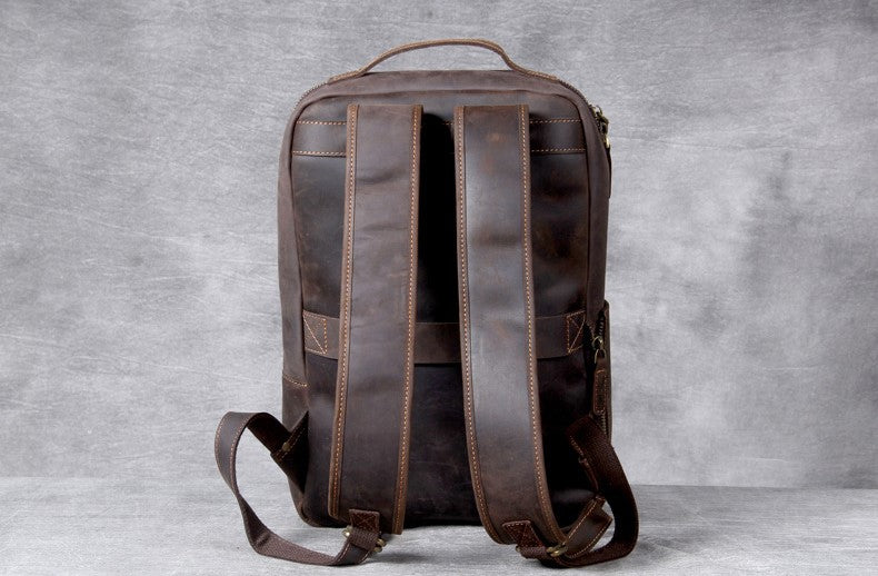 Daily Usage Leather Backpack