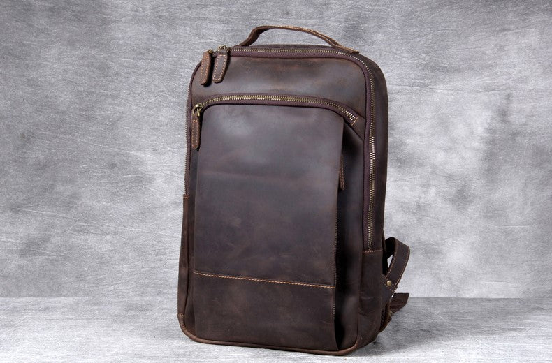 Daily Usage Leather Backpack