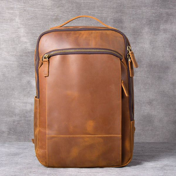 Daily Usage Leather Backpack