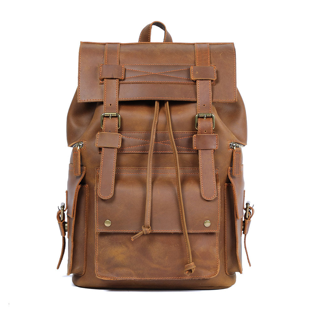 Large Travel Leather Duffle Bag