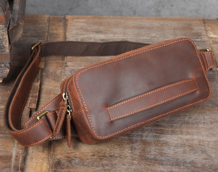 Handmade Leather Pack Waist Belt - Rucksack Bag